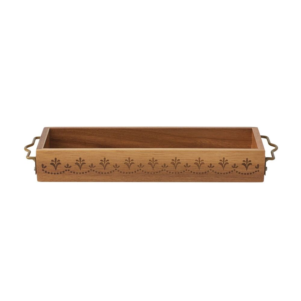 Pioneer Woman Blooming Bouquet Condiment Dish Set Mini Dip Square Bowl Wood Tray - Picture 9 of 11